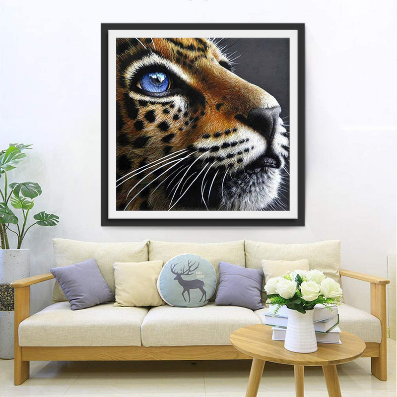 Tiger with Blue Spots and Eyes 5D DIY Diamond Painting Kits