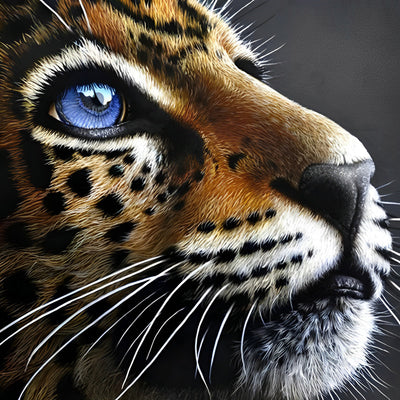 Tiger with Blue Spots and Eyes 5D DIY Diamond Painting Kits