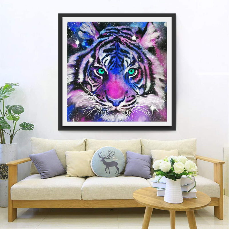 Purple Tiger 5D DIY Diamond Painting Kits
