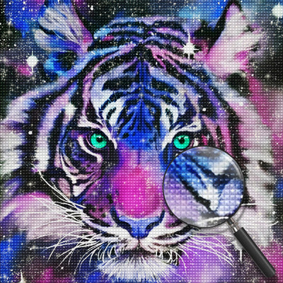 Purple Tiger 5D DIY Diamond Painting Kits