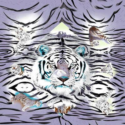 Tiger 5D DIY Diamond Painting Kits DPTIGSQR15