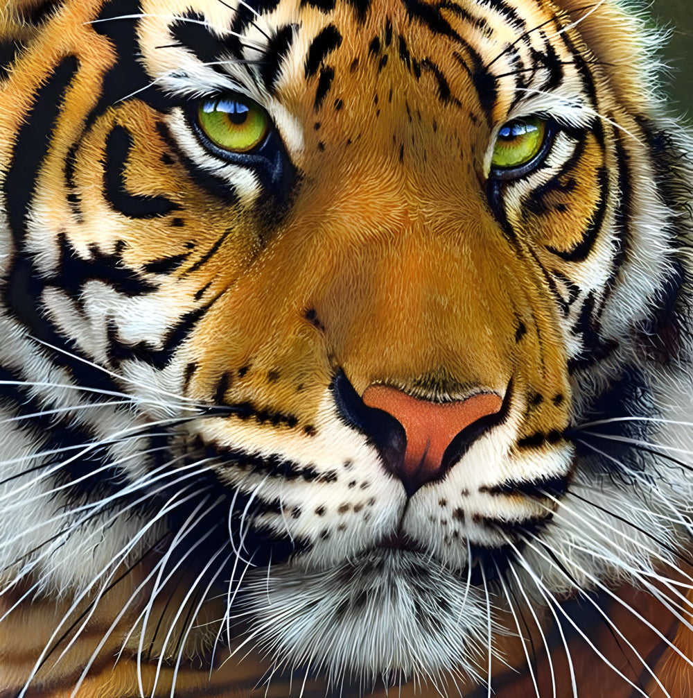 Yellow-eyed Bengal Tiger Diamond Painting