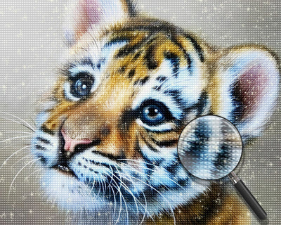 Cute Little Tiger 5D DIY Diamond Painting Kits