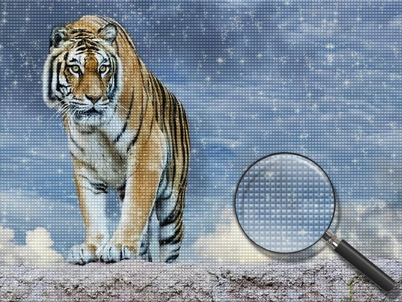 Tiger at the Top of the Mountain 5D DIY Diamond Painting Kits