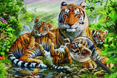 Tiger 5D DIY Diamond Painting Kits DPTIGW130