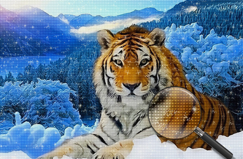 Tiger 5D DIY Diamond Painting Kits DPTIGW137