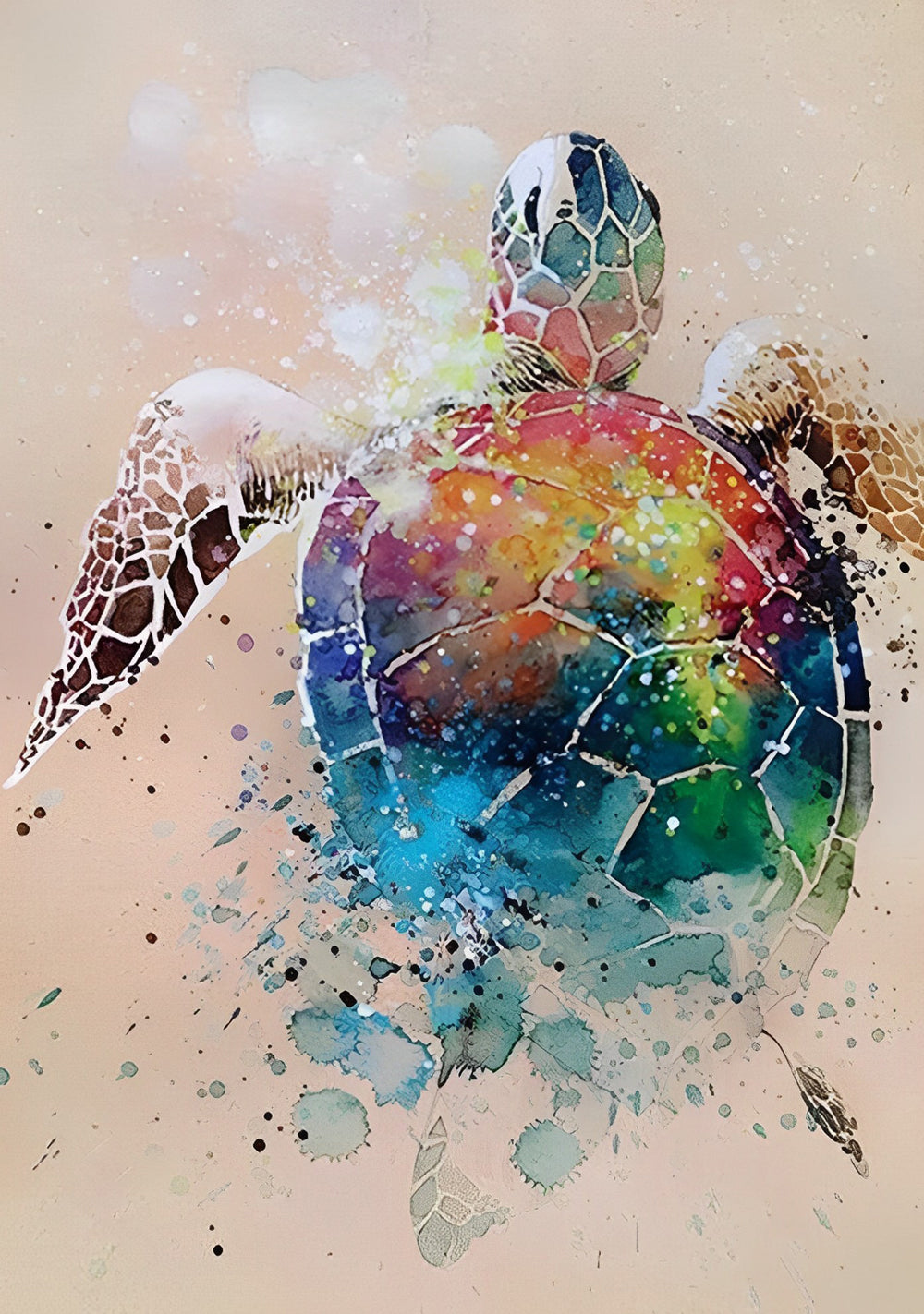 Colorful Tortoise Diamond Painting