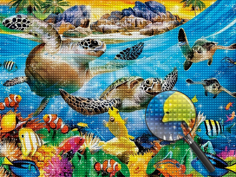 Turtles and Clownfish 5D DIY Diamond Painting Kits