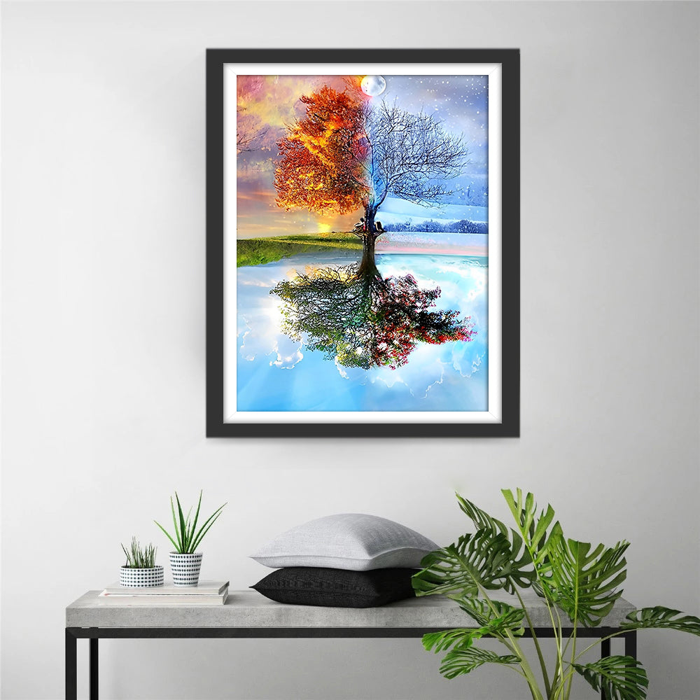 Autumn and Summer Tree Diamond Painting