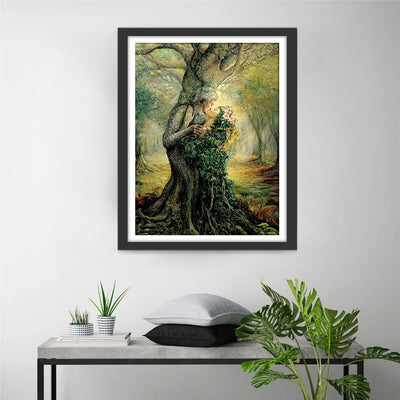 Couple and Tree Plant Diamond Painting