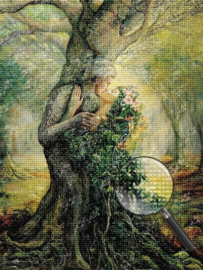 Couple and Tree Plant Diamond Painting