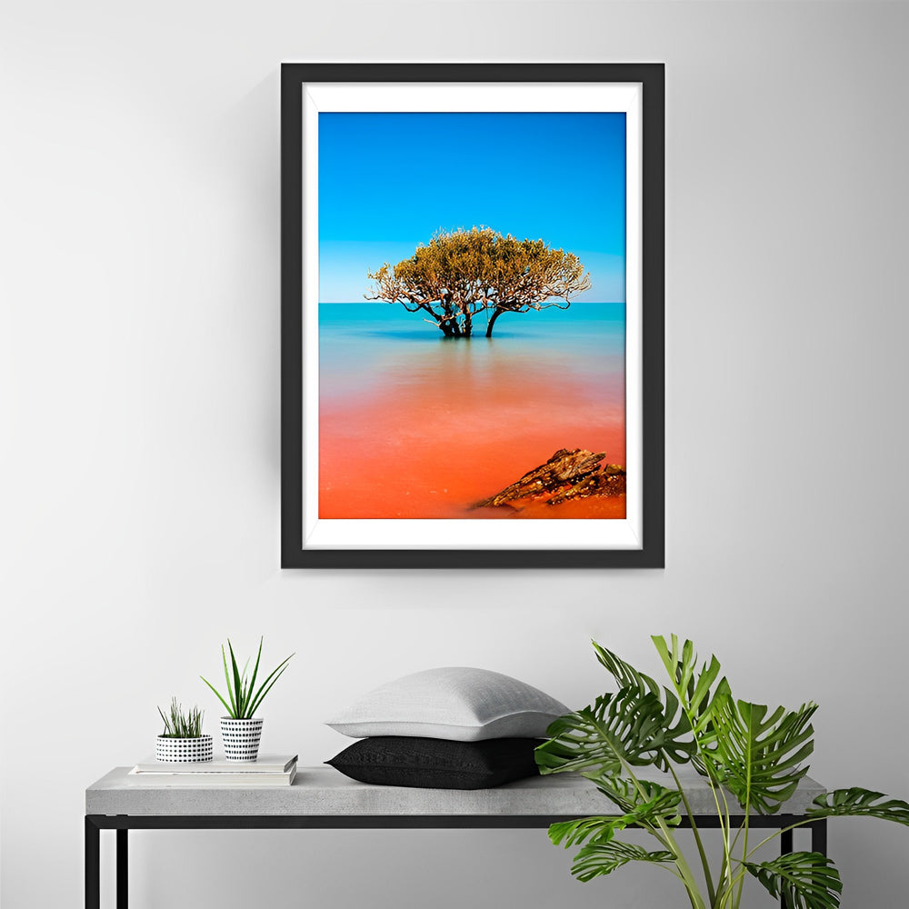 Tree in the Sea Diamond Painting
