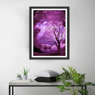 Tree in the Purple 5D DIY Diamond Painting Kits