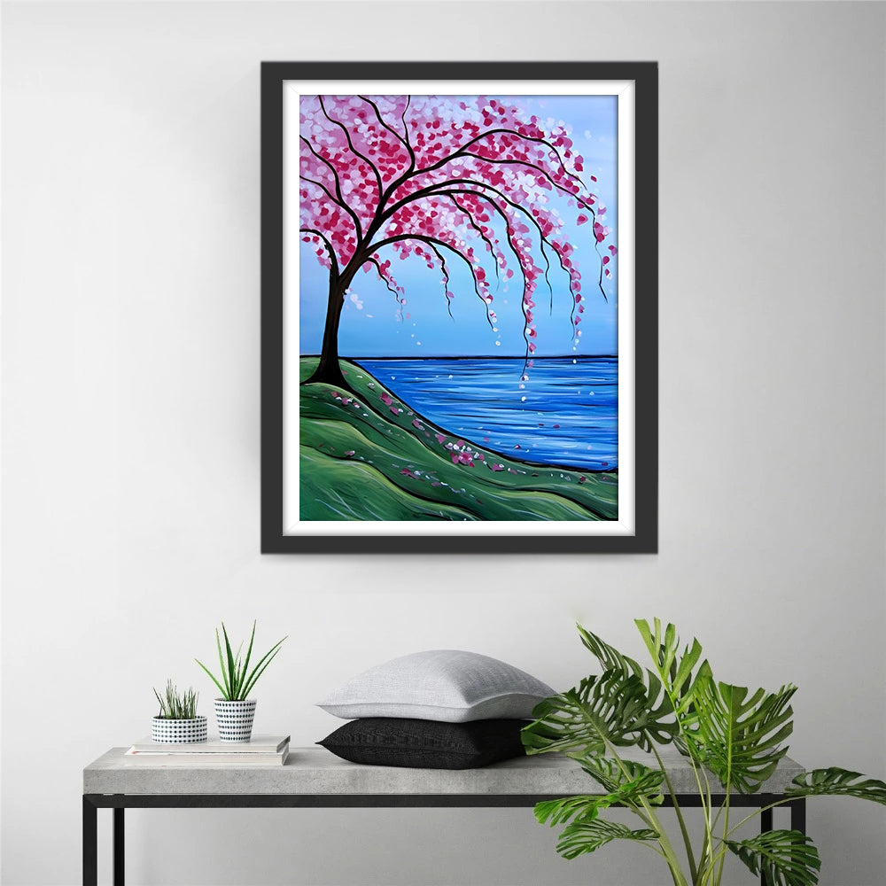 Rose Tree and the Sea Diamond Painting