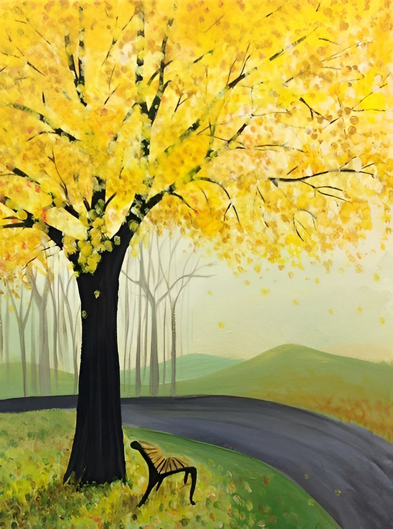 Ginkgo Tree Diamond Painting
