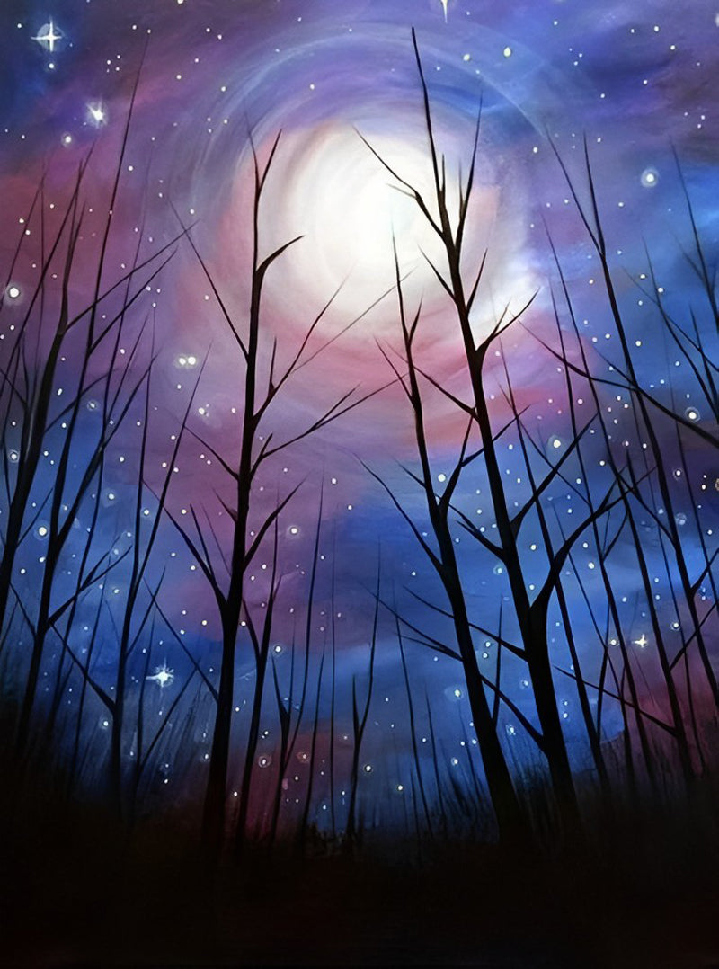Dead Trees and the Starry Night Diamond Painting