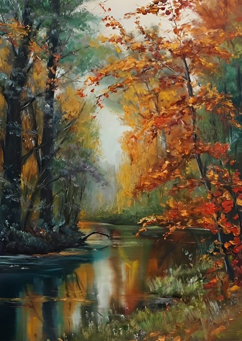 Autumn Forest Landscape Diamond Painting