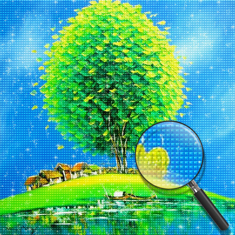 Large Green Tree Diamond Painting