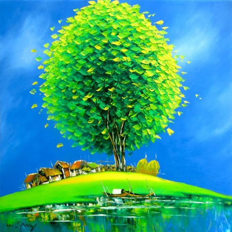 Large Green Tree Diamond Painting