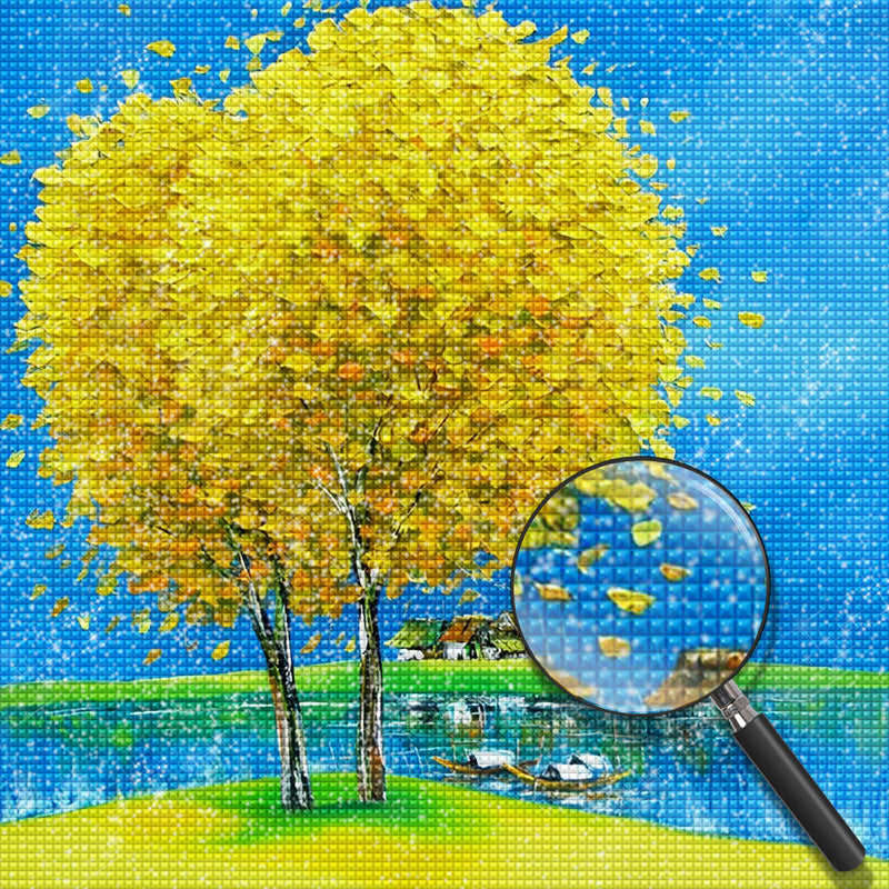 Large Yellow Tree Diamond Painting