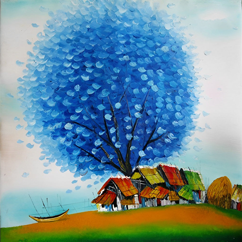 Huge Blue Tree Diamond Painting