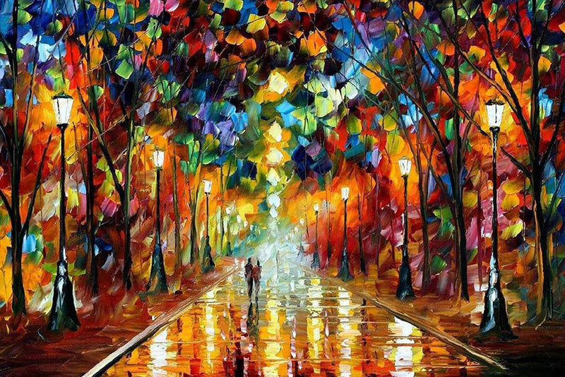 Shaded Alley and Couple 5D DIY Diamond Painting Kits