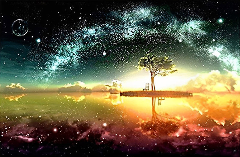 Tree and the Milky Way 5D DIY Diamond Painting Kits