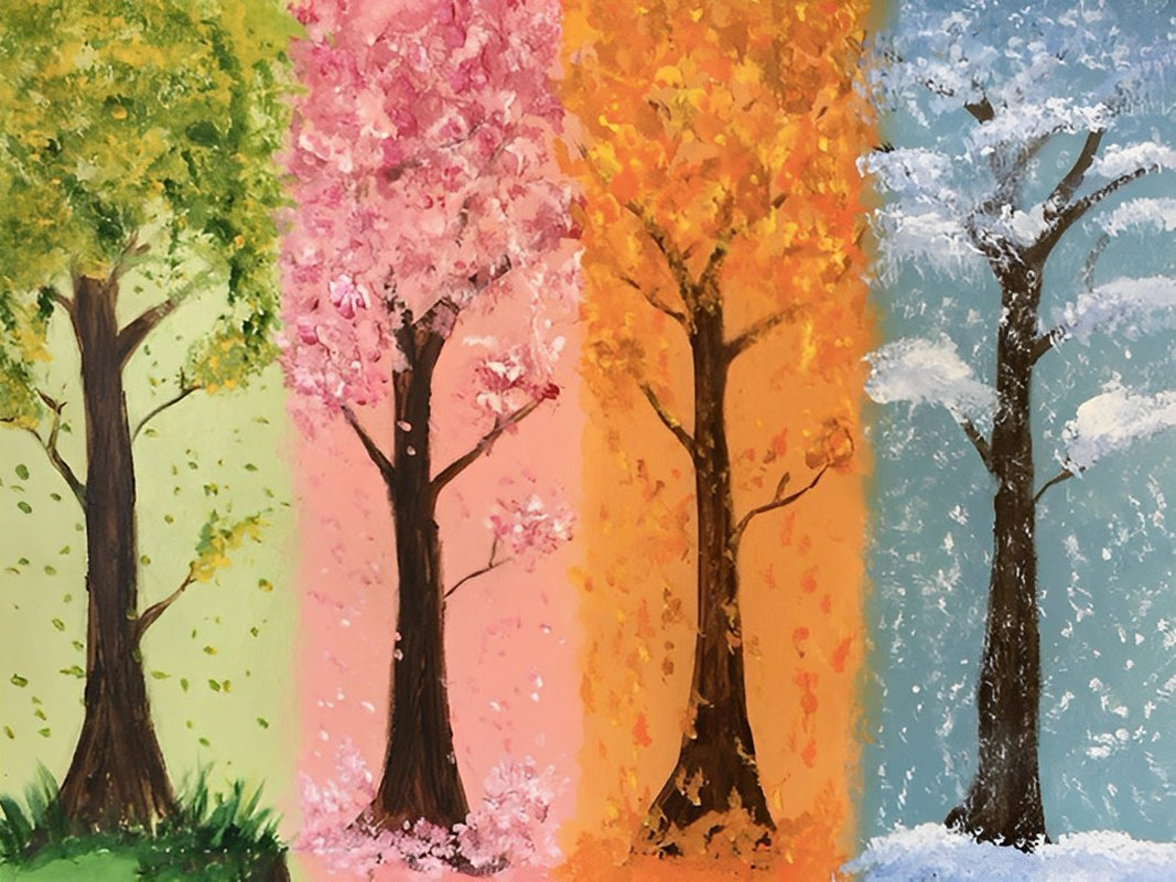 Trees of Four Seasons Diamond Painting
