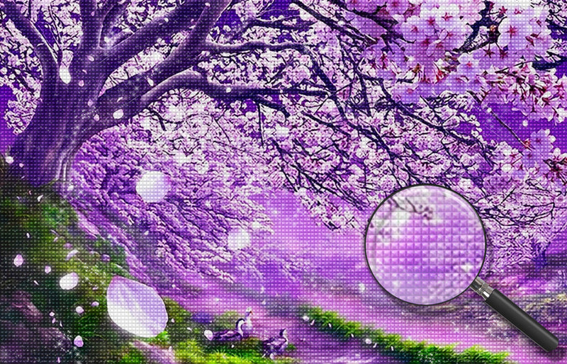Purple Tree 5D DIY Diamond Painting Kits