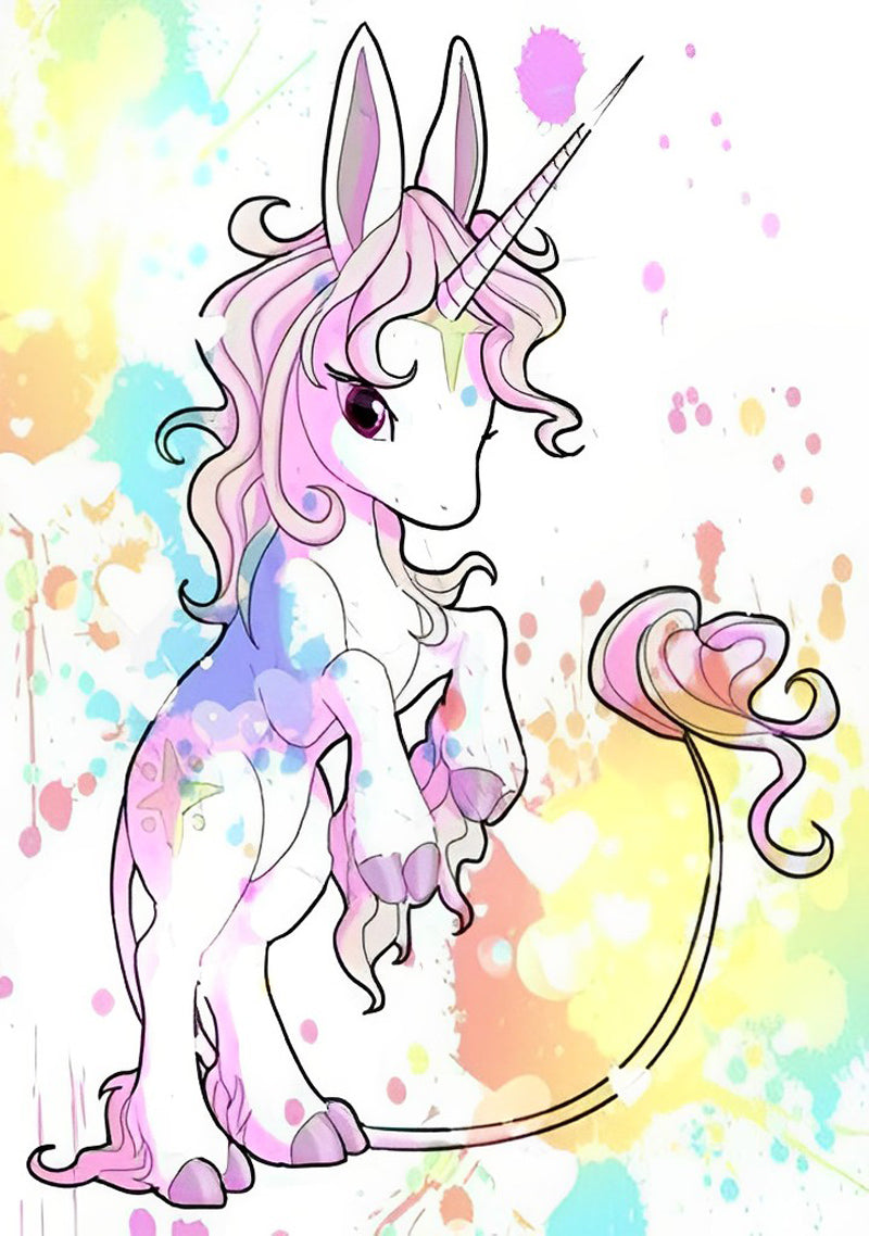 Unicorn with Rabbit Ears Diamond Painting
