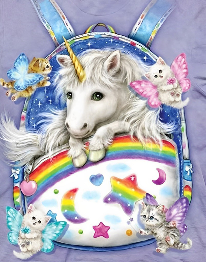 Unicorn and Colorful Bag Diamond Painting