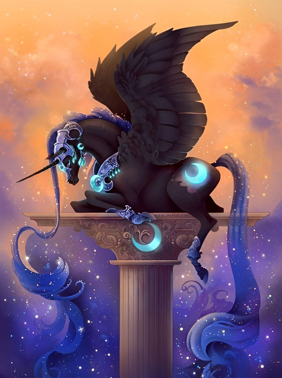 Unicorn with Decors Diamond Painting