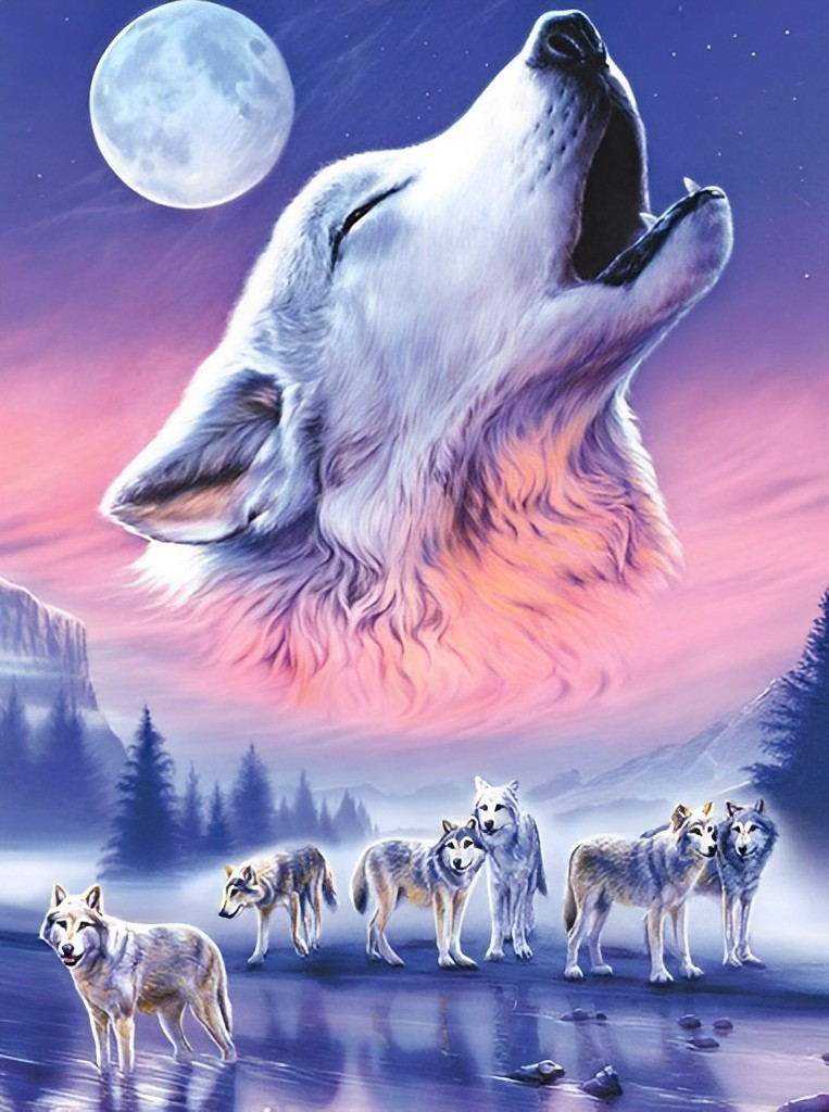 Wolves and Howls Diamond Painting