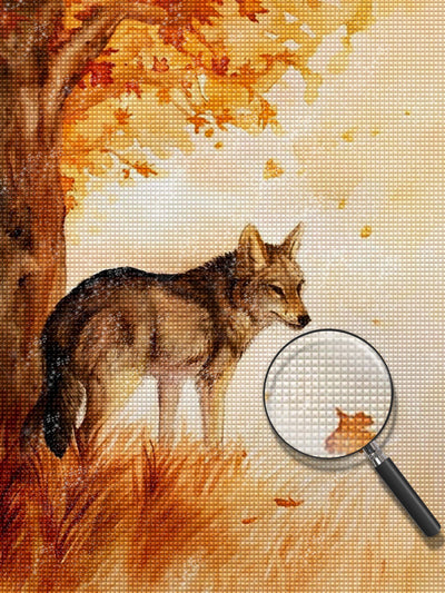 Autumn Wolf 5D DIY Diamond Painting Kits