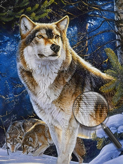 Three Wolves in the Snow 5D DIY Diamond Painting Kits