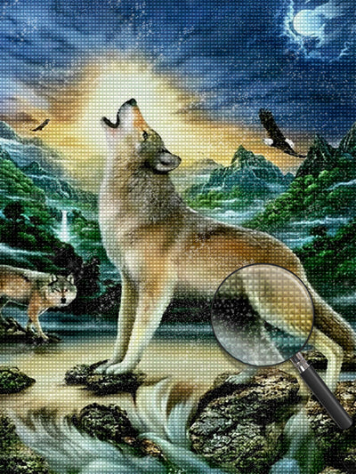 Wolf 5D DIY Diamond Painting Kits DPWOLH138