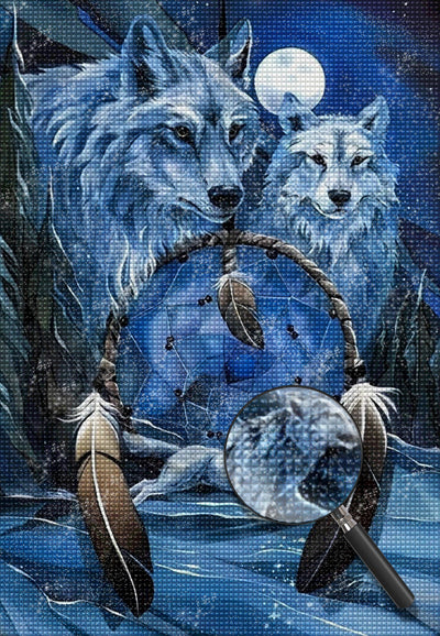Wolf 5D DIY Diamond Painting Kits DPWOLH144