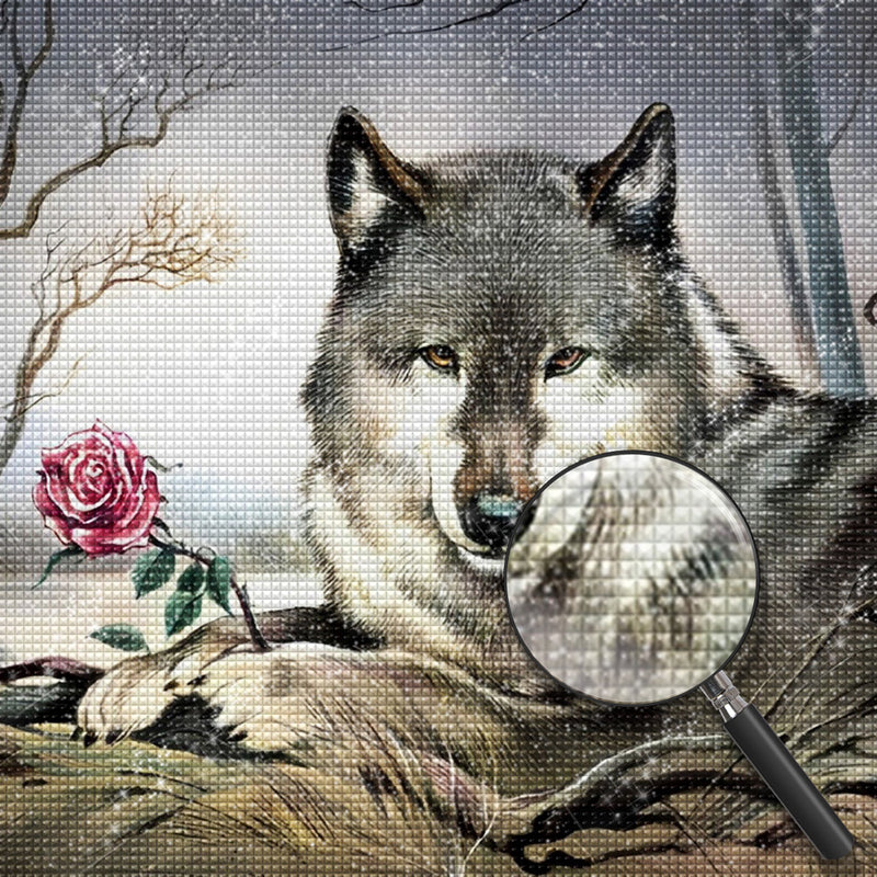 Wolf 5D DIY Diamond Painting Kits DPWOLSQR122