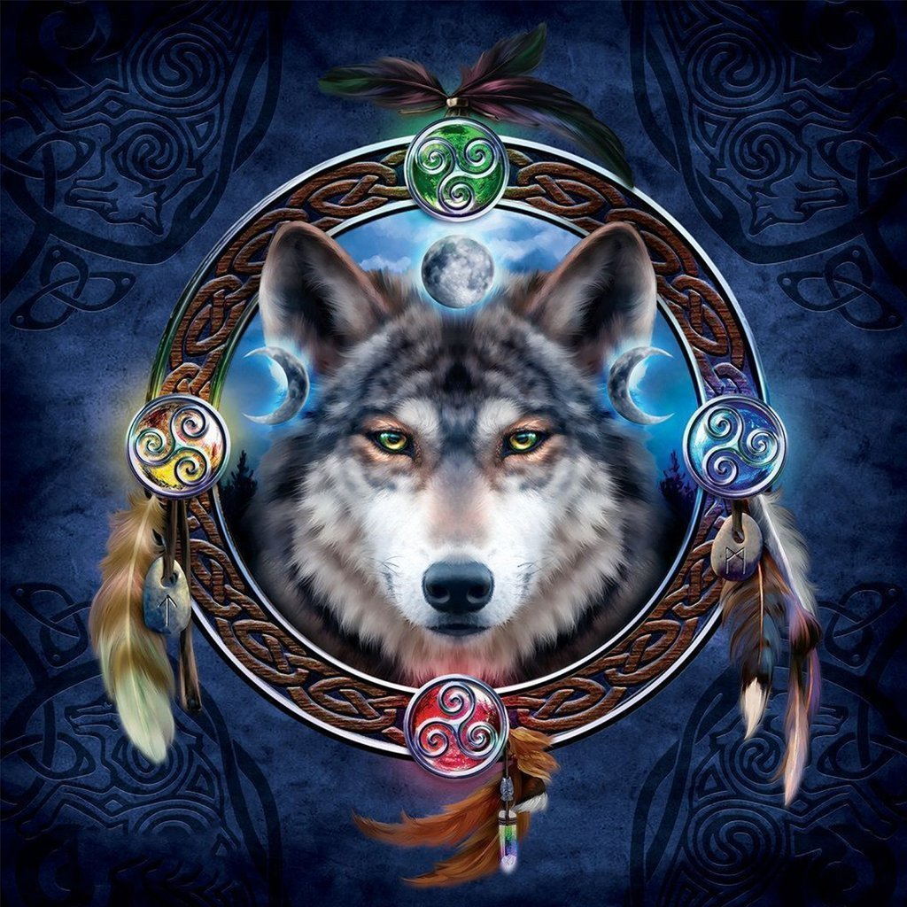 Wolf of Divination Diamond Painting