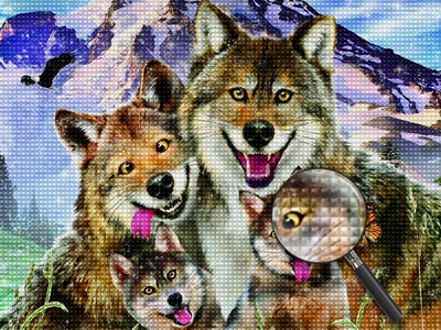 Wolf 5D DIY Diamond Painting Kits DPWOLW127