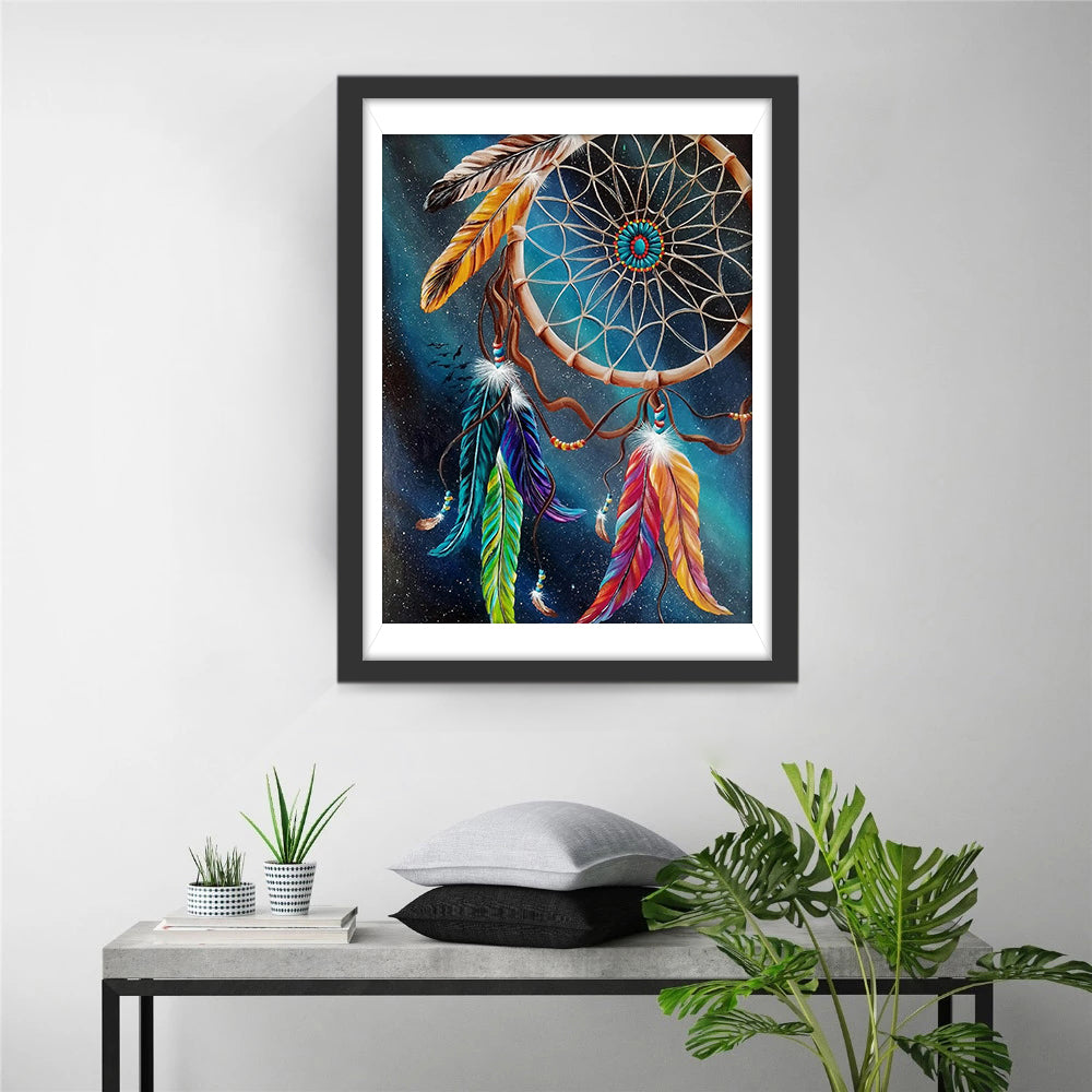 Dream Catcher with Feathers Diamond Painting