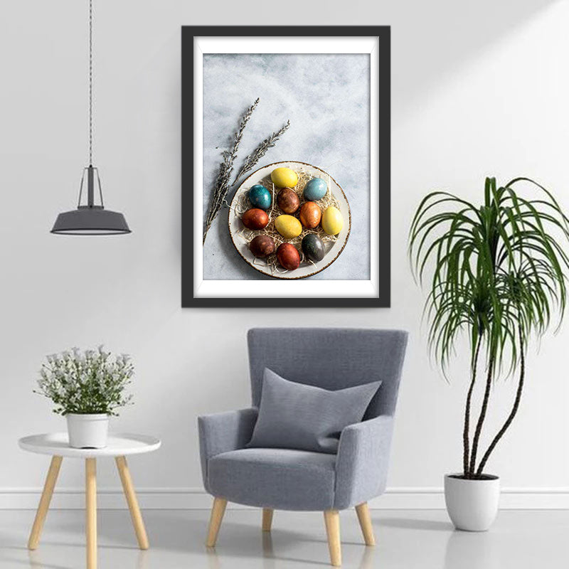 Eggs on the Plate Diamond Painting