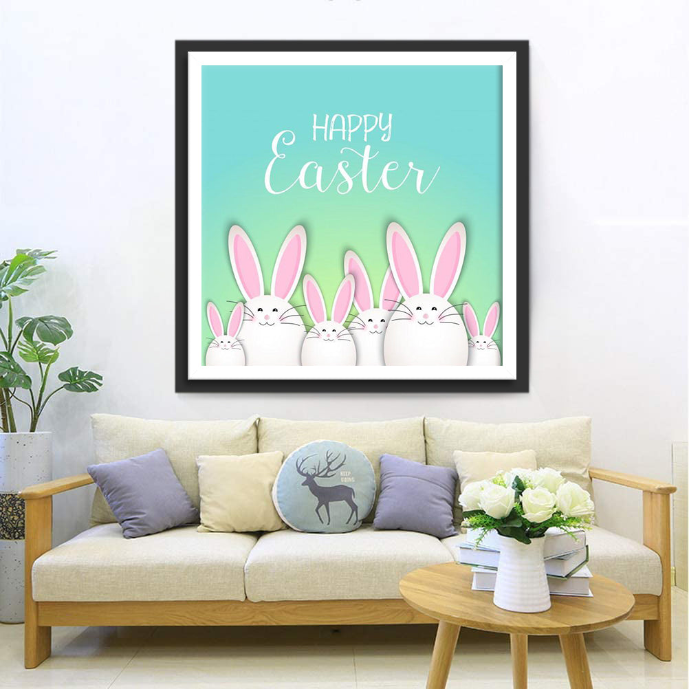 Easter Egg Bunnies Diamond Painting