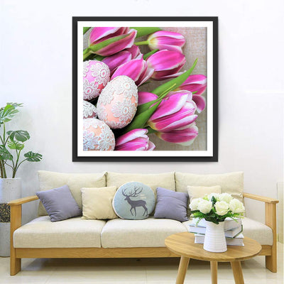 Tulips and Flower Easter Eggs 5D DIY Diamond Painting Kits