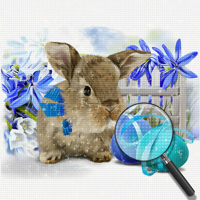 Cute Easter Bunny Coated 5D DIY Diamond Painting Kits