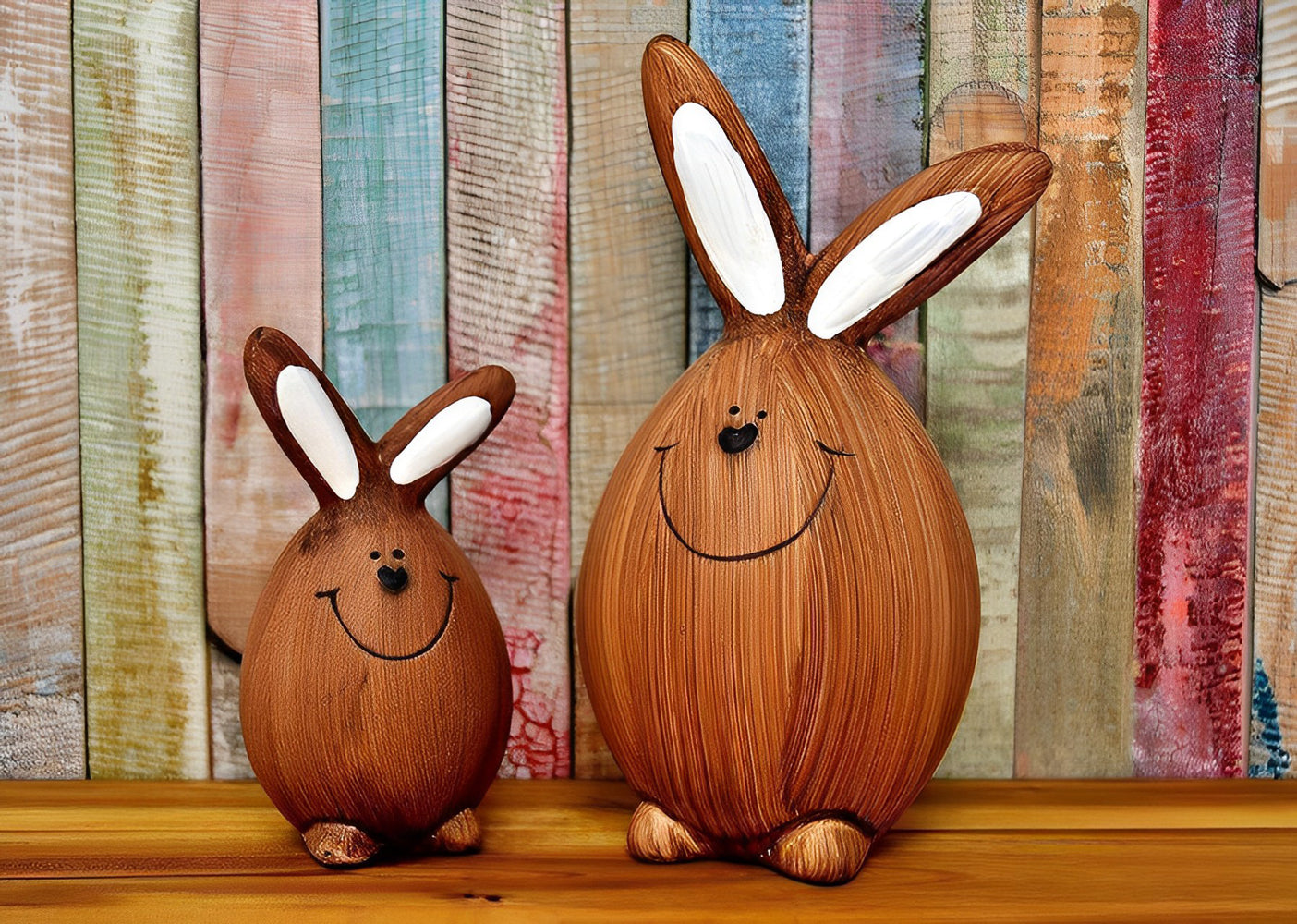 Easter Wooden Bunny Diamond Painting