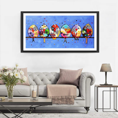 Multicolored Birds from Easter Eggs 5D DIY Diamond Painting Kits