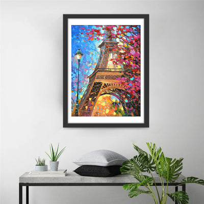 Eiffel Tower and the Red Tree 5D DIY Diamond Painting Kits