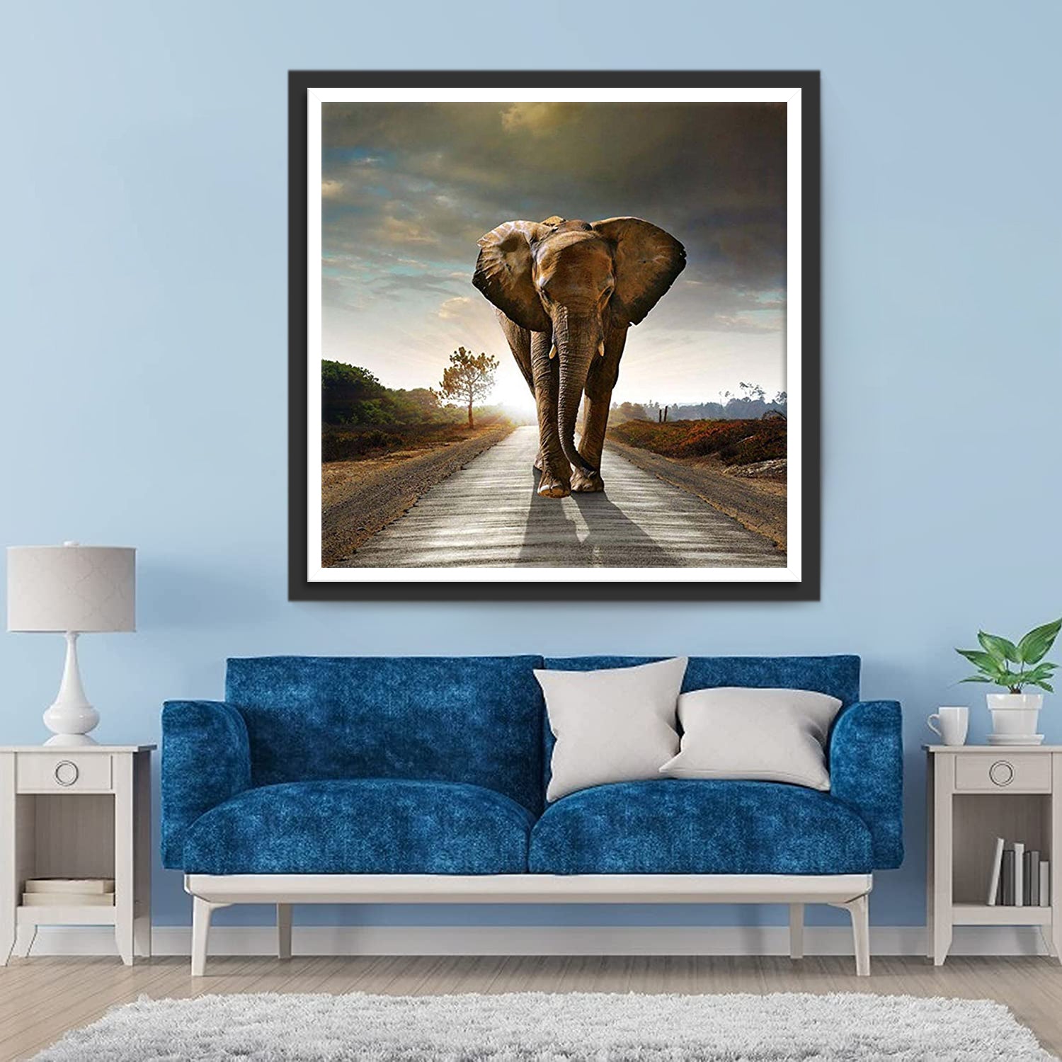 Elephant in the Light Diamond Painting