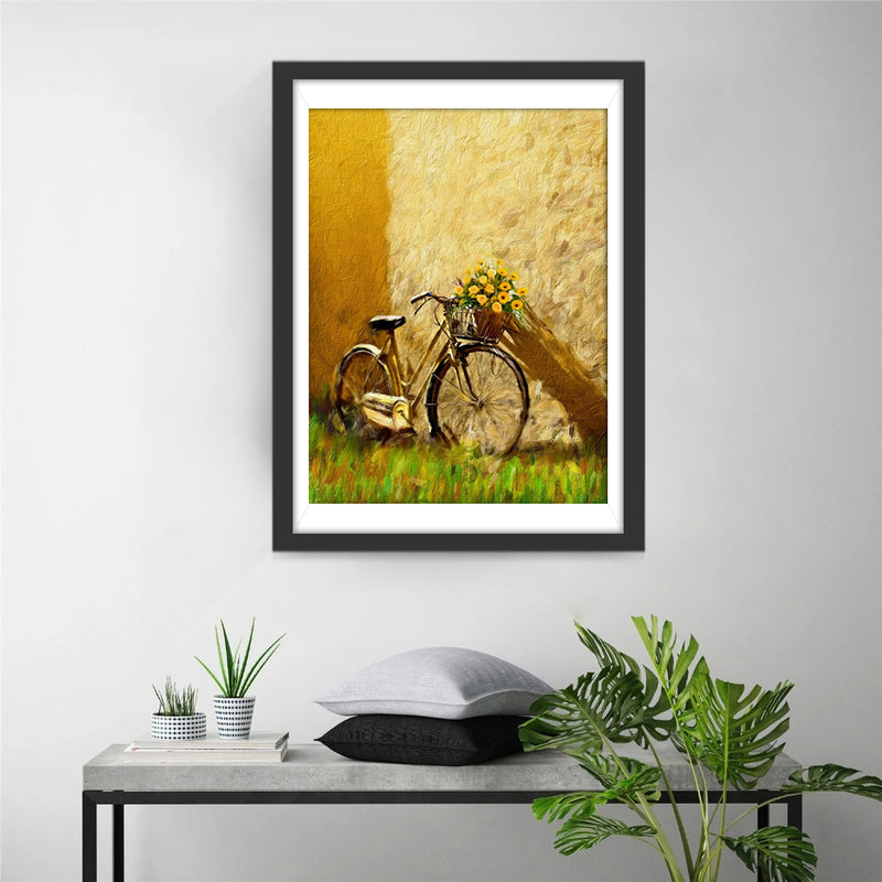 Flowers and Bike Diamond Painting
